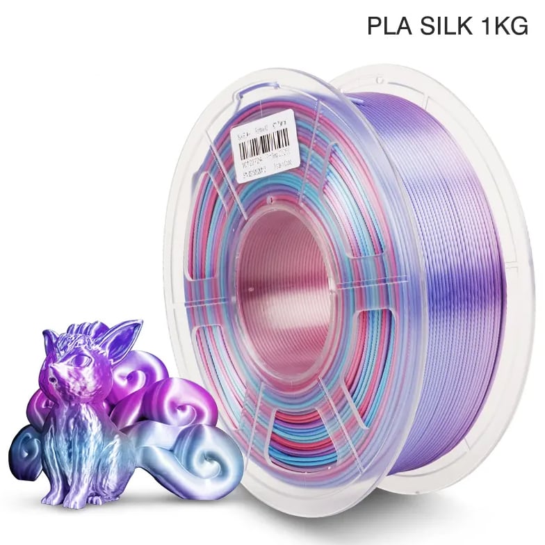 Silk PLA+ 3D Filament 1.75mm Rainbow #2 - 1KG/Roll - InkStation