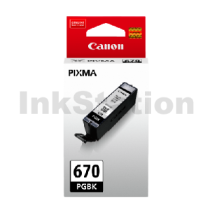 Genuine Canon PGI-670BK Black Inkjet