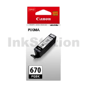 Genuine Canon PGI-670BK Black Inkjet