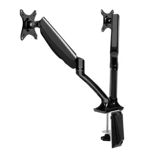 Dual Screen Monitor Desk Mounts with Adjustable Arms VESA Gas Spring for 10 to 27 Inch Monitors