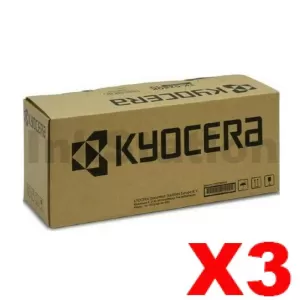 3 x Genuine Kyocera TK-3404 Black Toner Cartridge (Toner Kit) PA4500x - 12,500 pages