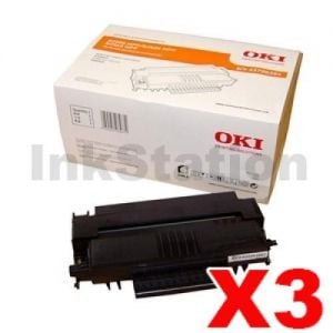3 x OKI Genuine B820 Toner Cartridge - 15,000 pages (44708001)
