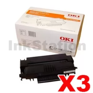 3 x OKI Genuine B820 Toner Cartridge - 15,000 pages (44708001)