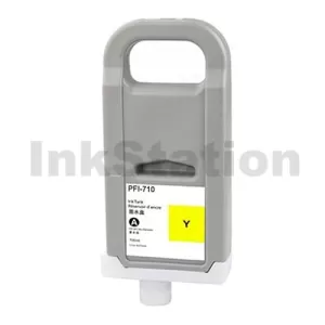 Canon PFI-710Y Yellow Compatible Ink Cartridge - 700ML