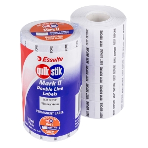 APLI 100911 Price Gun Labels - 6 Rolls, 1000 Labels Each, 21 X 12 Mm White Paper - View #2