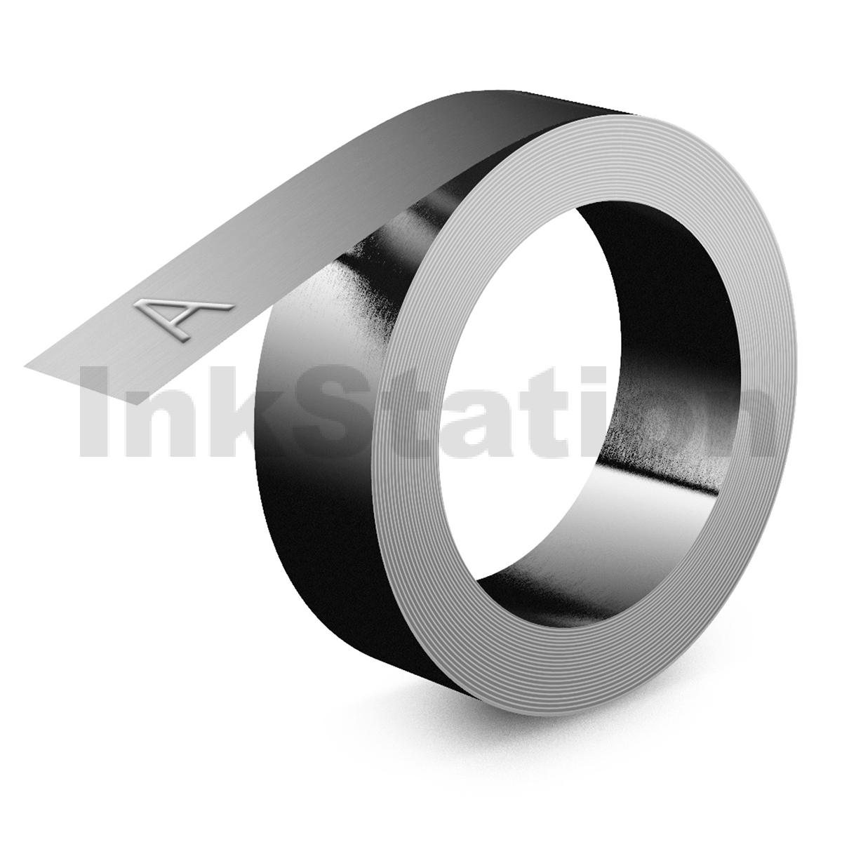 Dymo 32500 Genuine 12mm x 6.4m Stainless Steel NonAdhesive Embossing