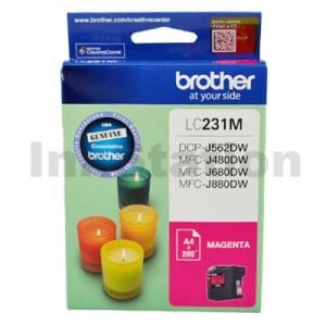Genuine Brother LC-231 Magenta Ink Cartridge - 260 Pages