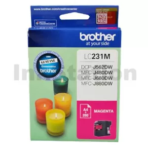 Genuine Brother LC-231 Magenta Ink Cartridge - 260 Pages