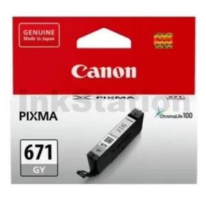 Genuine Canon CLI-671GY Grey Inkjet