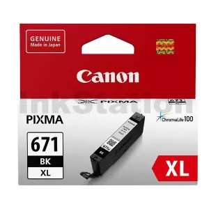 Genuine Canon CLI-671XLBK Black High Yield Inkjet