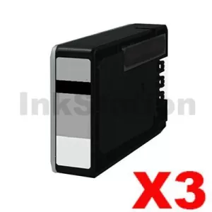 3 x Canon PGI-2600XLBK Compatible Black High Yield Ink Cartridge - 2,500 pages