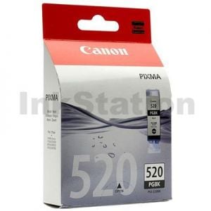 Genuine Canon PGI-520 PGBK & CLI-521 CMYK Pack of 5 Ink Cartridges Box &  Blister