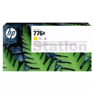 HP 776B Genuine Yellow 1-liter Ink Cartridge 1XB14A
