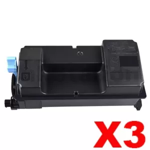3 x Non-Genuine alternative for TK-3404 Black Toner Cartridge (Toner Kit) suitable for Kyocera PA4500x - 12,500 pages