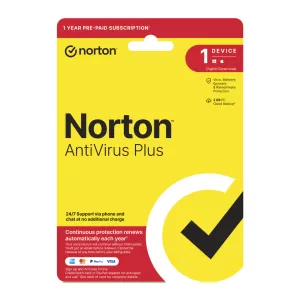 Norton AntiVirus Plus - 1 User 1 Device 1 Year Subscription ESD Version