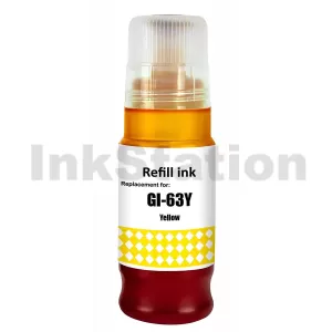 Compatible Canon GI63Y Yellow Ink Bottle - 70ML