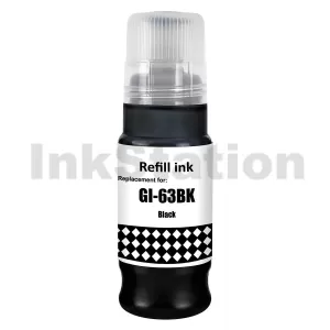 Compatible Canon GI63BK Black Ink Bottle - 70ML