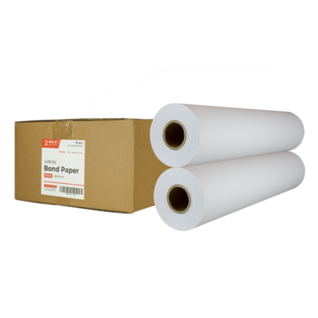 Arkin A0 Bond Paper 841mm x 150m CHBO80841150 80gsm (Box of 2 rolls ...