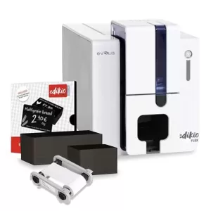 Edikio Flex Price Tag USB/Ethernet Single Sided Printer Bundle