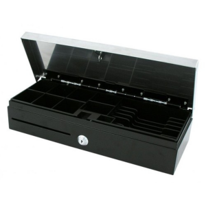 Fliptop Cash Drawer 6 Note 8 Coin Slot VPOS 24V - Black