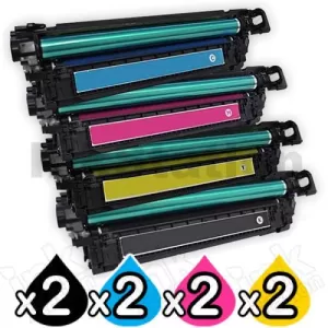 2 sets of 4 Pack HP 508X (CF360X-CF363X) Compatible Toner Cartridges [2BK,2C,2M,2Y]
