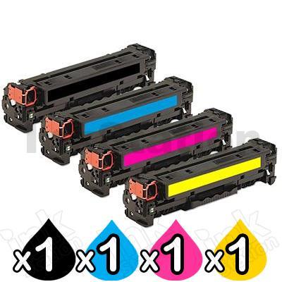 HP 4 Pack 410X (CF410X-CF413X) Compatible Toner Cartridges [1BK,1C,1M ...