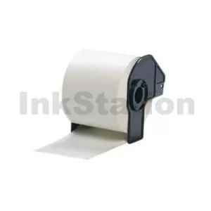 Compatible Brother DK-22205 Black Text on White Continuous Paper Label Roll 62mm x 30.48m