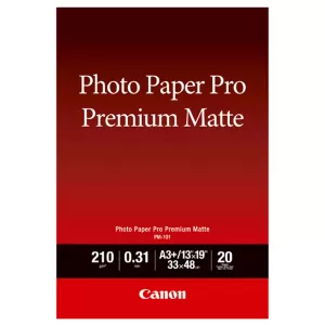 Canon PM101A3+ Genuine Photo Paper Pro Prem Matte 210gsm A3+ - 20 sheets