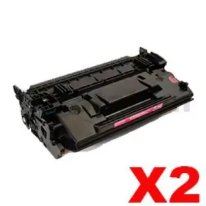 2 x HP CF287X (87X) Compatible Black Toner Cartridge - 18,000 Pages