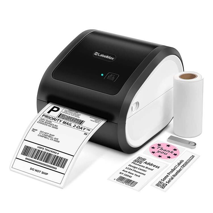 Direct Thermal Label Printer with Bluetooth for Shipping Labels