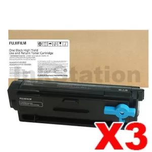 3 x FujiFilm ApeosPort 4020SD Genuine Black High Yield Use and Return Toner Cartridge - 6,000 pages (CT203550)