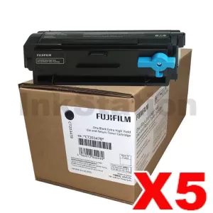 5 x FujiFilm ApeosPort 4020SD Genuine Black Extra High Yield Use and Return Toner Cartridge - 20,000 pages (CT203478)