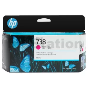 HP 738 Genuine Magenta 130ML DesignJet Ink Cartridge 498N6A
