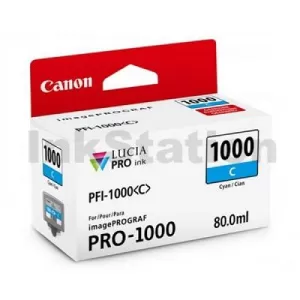 Genuine Canon PFI-1000C Cyan Ink Cartridge