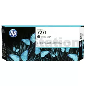 HP 727B Genuine Matte Black 300ml Inkjet Cartridge C1Q12A / 3WX19A