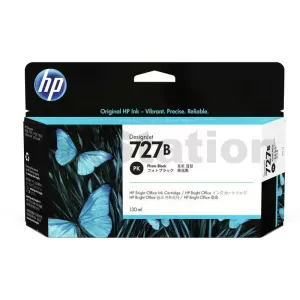 HP 727B Genuine Photo Black 130ml Inkjet Cartridge B3P23A / 3WX14A