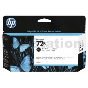 HP 72B Genuine Photo Black 130ml Inkjet Cartridge C9370A / 3WX07A