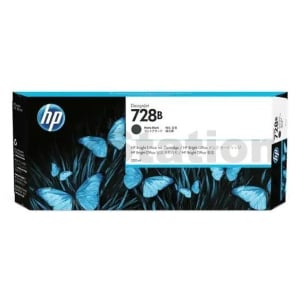 HP 728B Genuine Matte Black 300ML Inkjet Cartridge F9J68A / 3WX30A