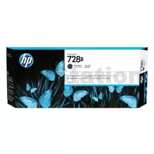 HP 728B Genuine Matte Black 300ML Inkjet Cartridge F9J68A / 3WX30A