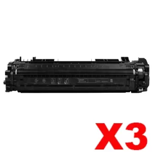 3 x HP 659A W2010A Compatible Black Toner Cartridge - 16,000 pages