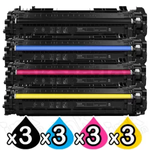 3 Sets of 4 Pack HP 659A W2010A-W2013A Compatible Toner Cartridges Combo [3BK,3C,3M,3Y]