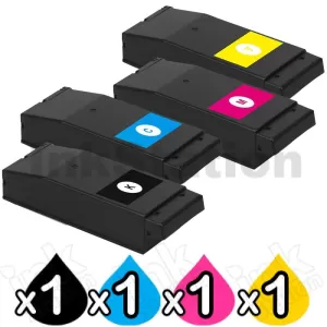 4 Pack OKI Compatible C650 C650dn Toner Cartridge Combo YA8001-1088G036 - YA8001-1088G033 [1BK,1C,1M,1Y]