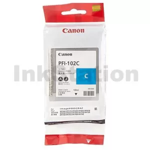 Genuine Canon PFI-102C Cyan Ink Cartridge