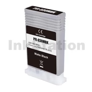 Compatible Canon PFI-030MBK Matte Black Ink Tank 55ml