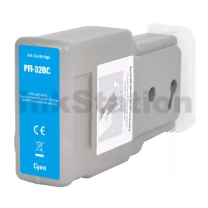 Compatible Canon PFI-320C Cyan Ink Cartridge - 300ML