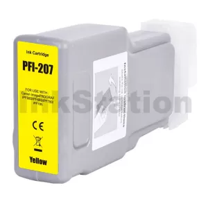 Compatible Canon PFI-207Y Yellow Ink Tank