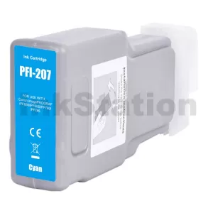 Compatible Canon PFI-207C Cyan Ink Tank