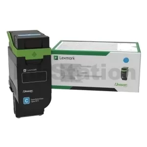 Lexmark 75M10C0 Genuine CS531 / CS632 / CX532 / CX635 Cyan Return Program Toner Cartridge - 2,000 pages