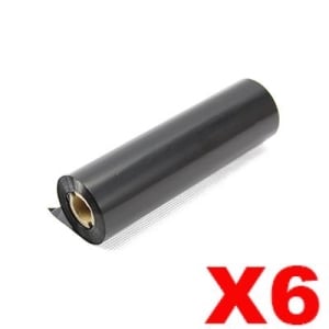 Calibor Wax Resin 110mm x 70m Thermal Transfer Ribbon - 6 Rolls