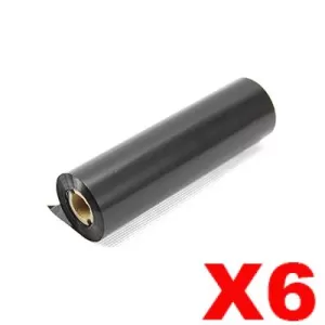 Calibor Wax Resin 110mm x 70m Thermal Transfer Ribbon - 6 Rolls